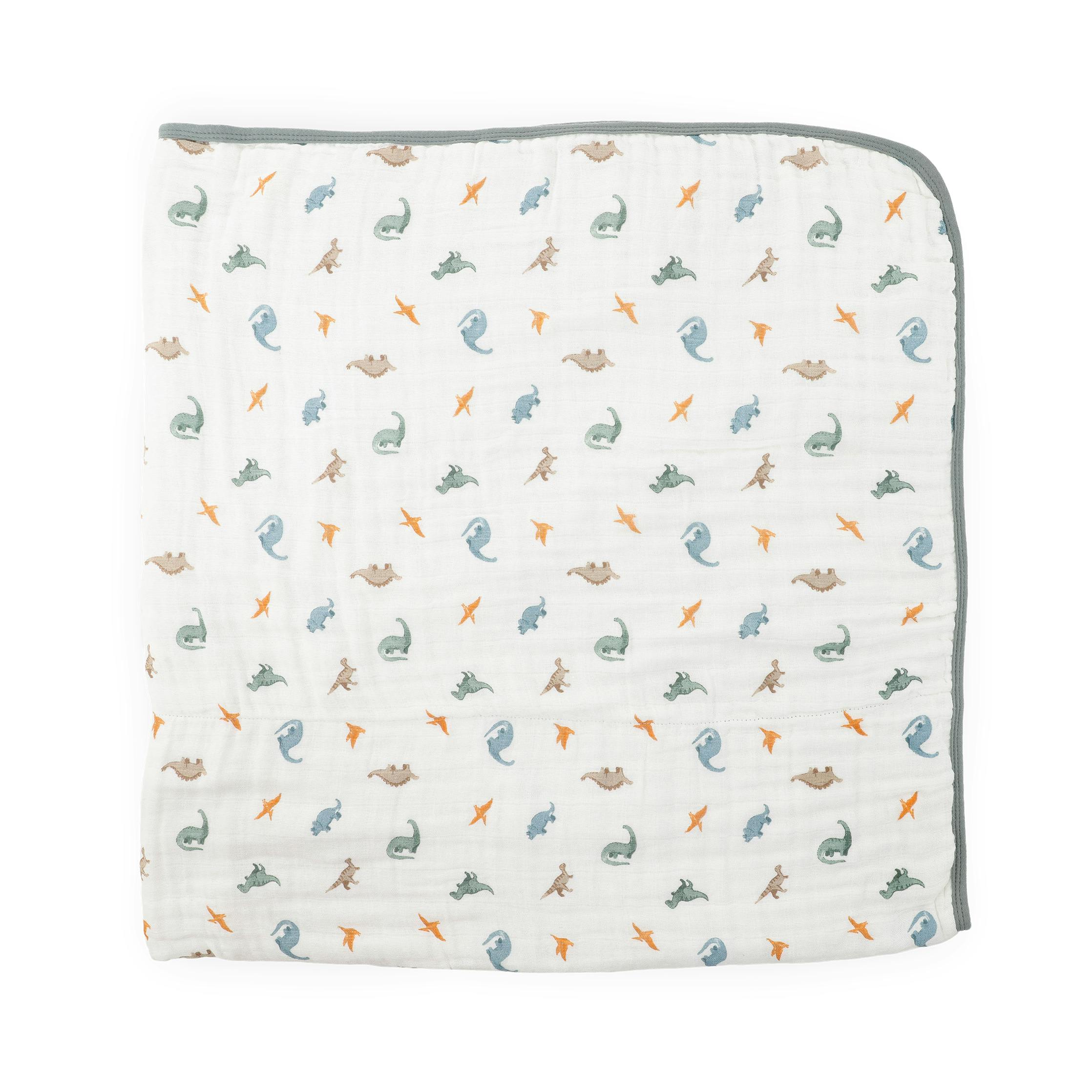 Original Organic Cotton Muslin Quilt - Little Dino