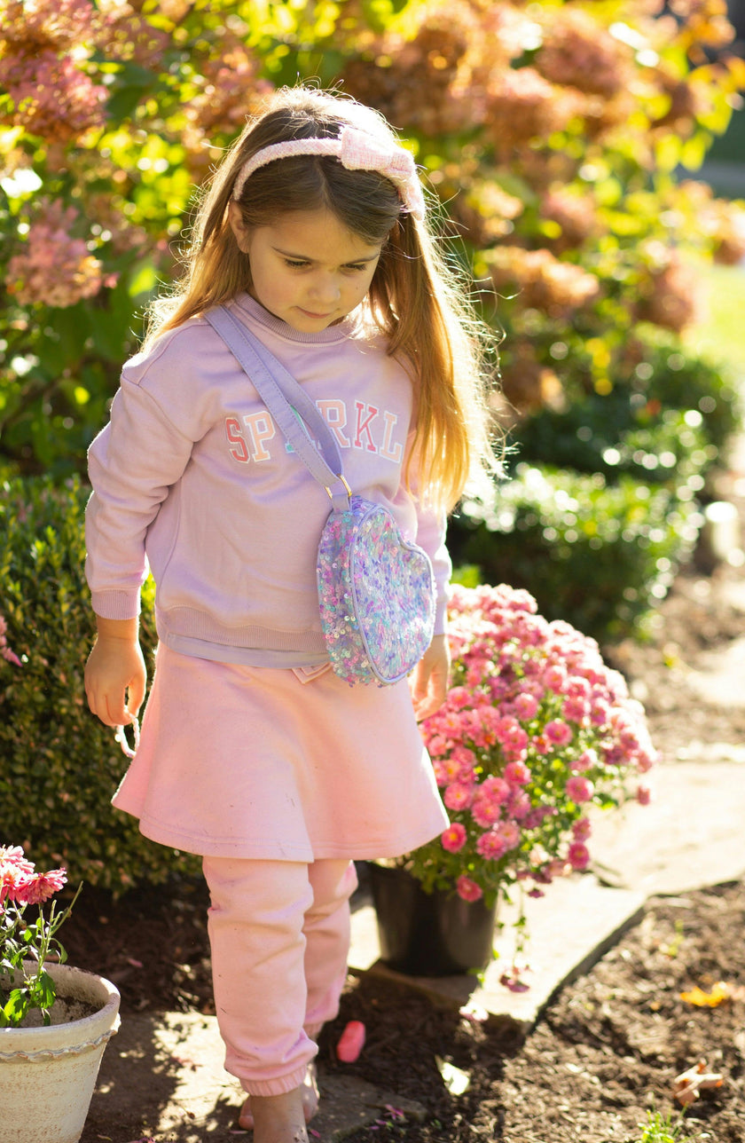 Mermaid Sparkle Heart Purse