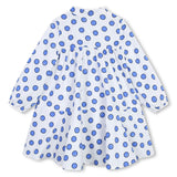 KENZO KIDS Poplin Cotton Daisy Dot Dress