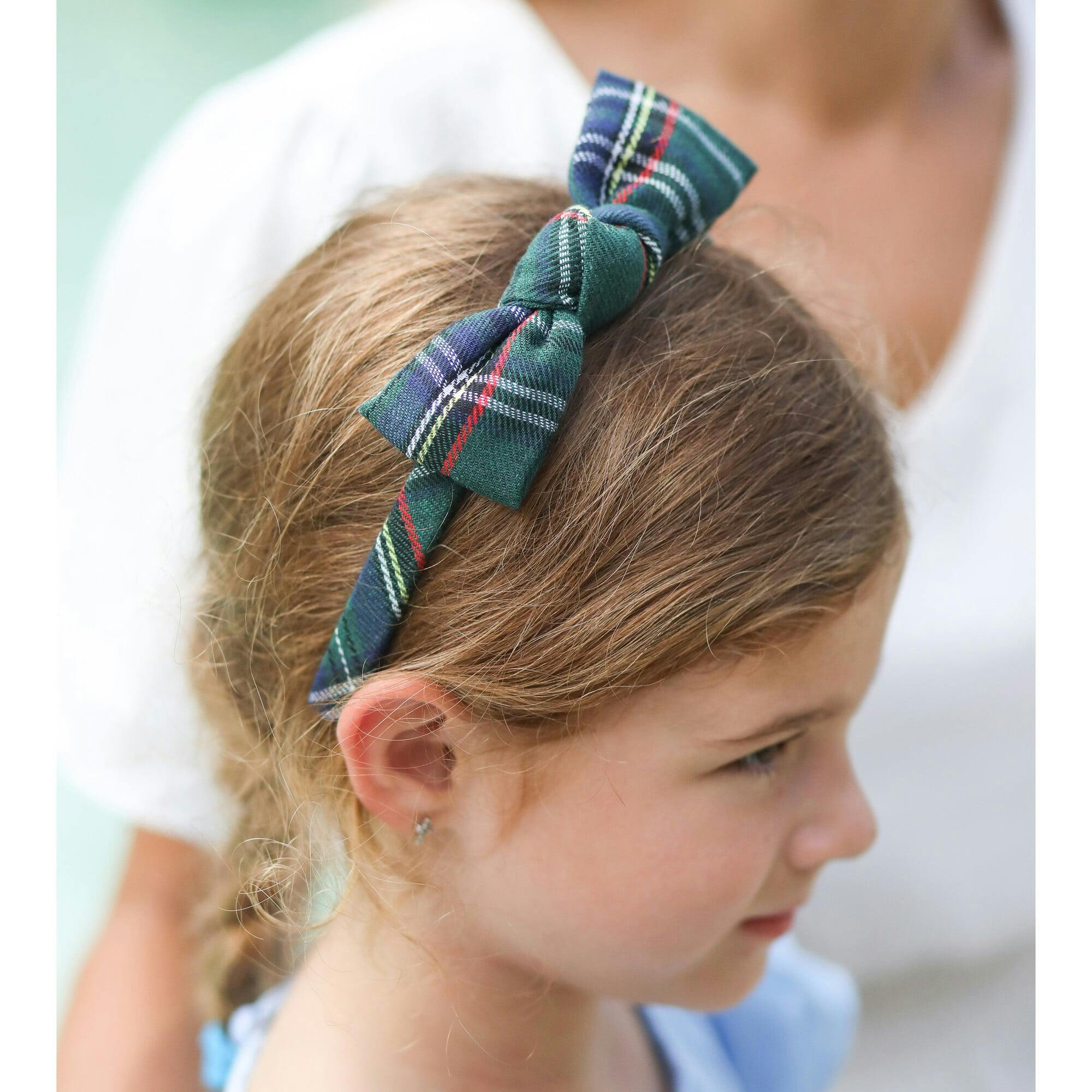 Plaid Bow Headband