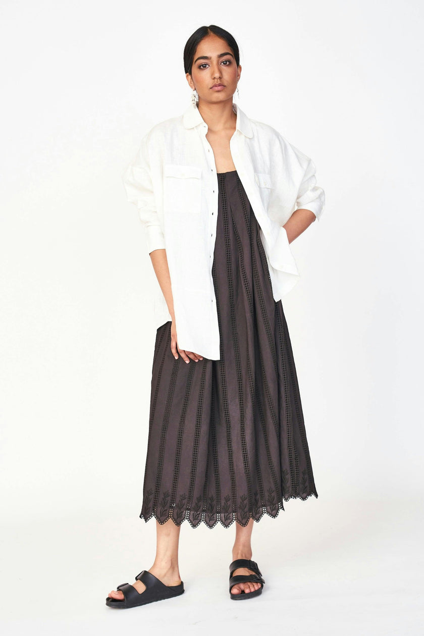 Zuma Dress in Black Vine Eyelet
