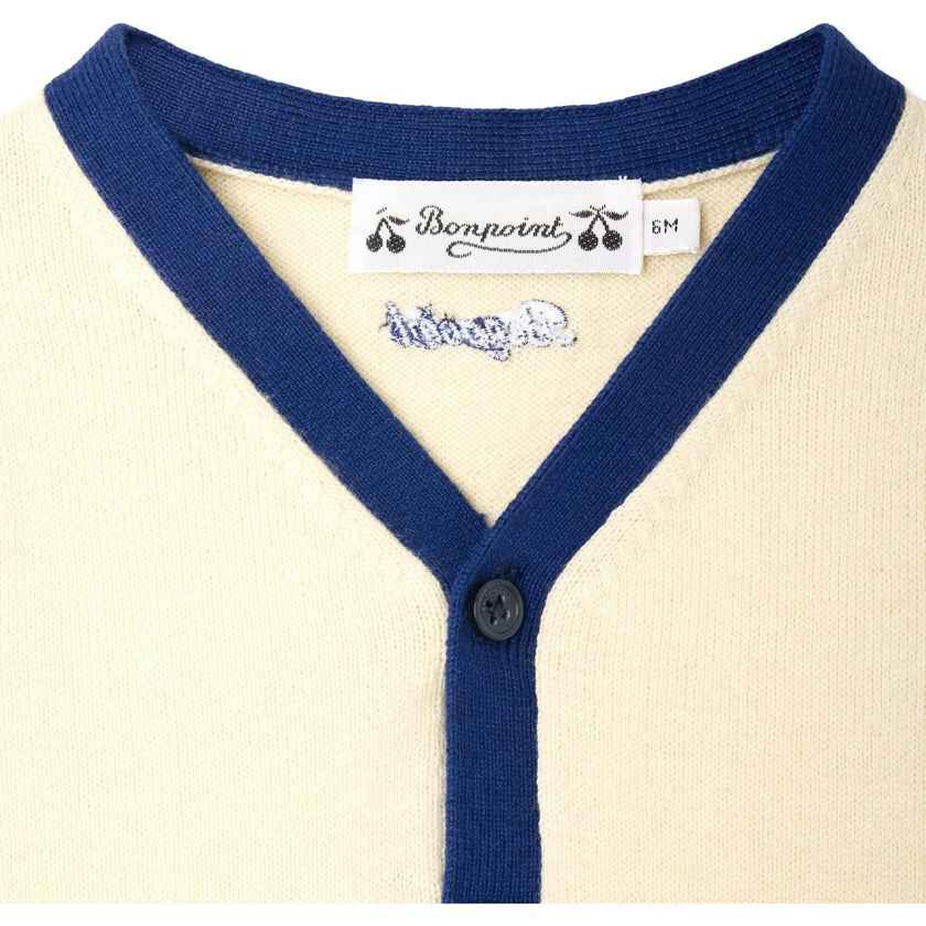 BONPOINT Tahiel Cardigan - Ra Blanc Lait