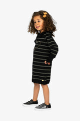 Knitted Dress Black And Gold