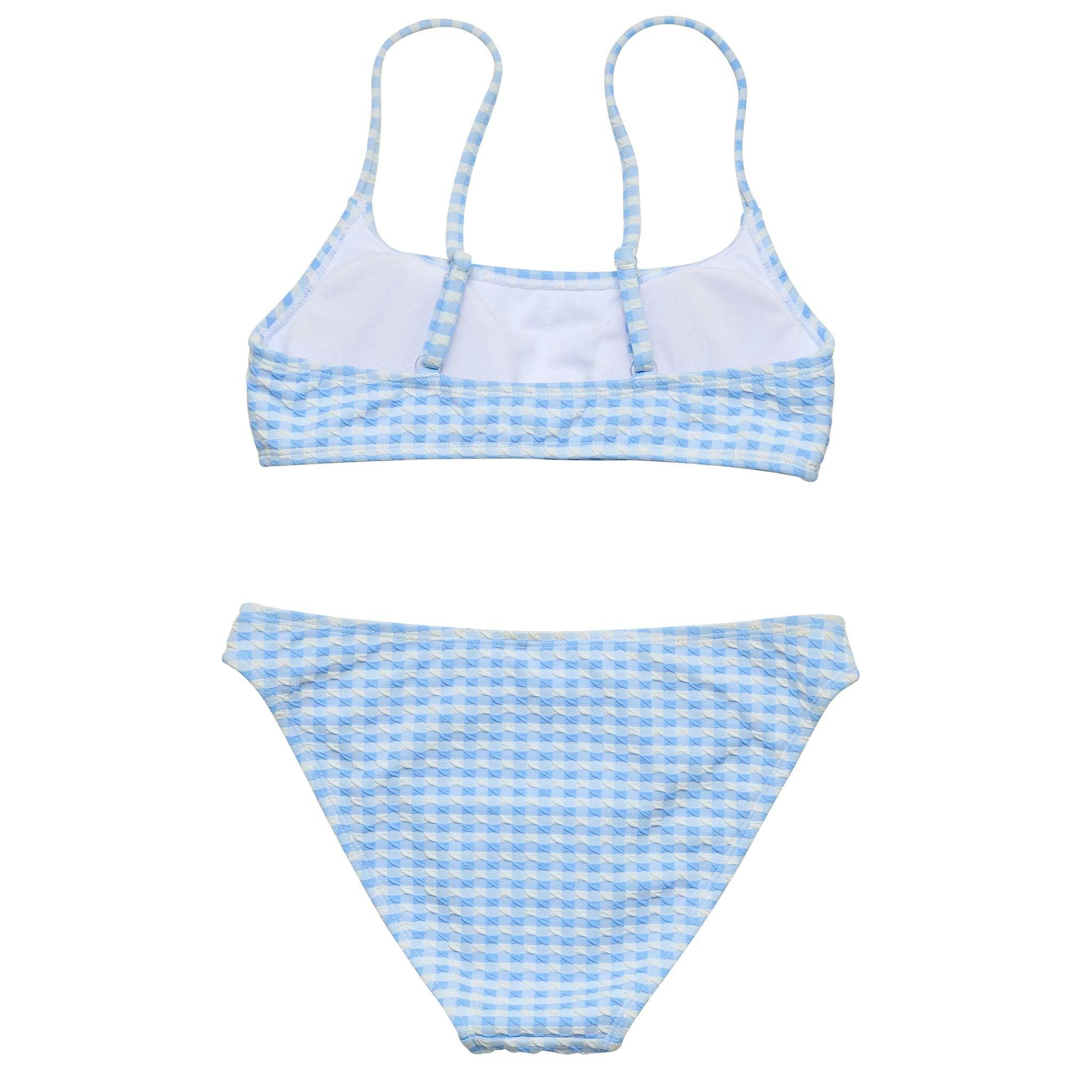 Seaside Gingham Teen Crop Bikini