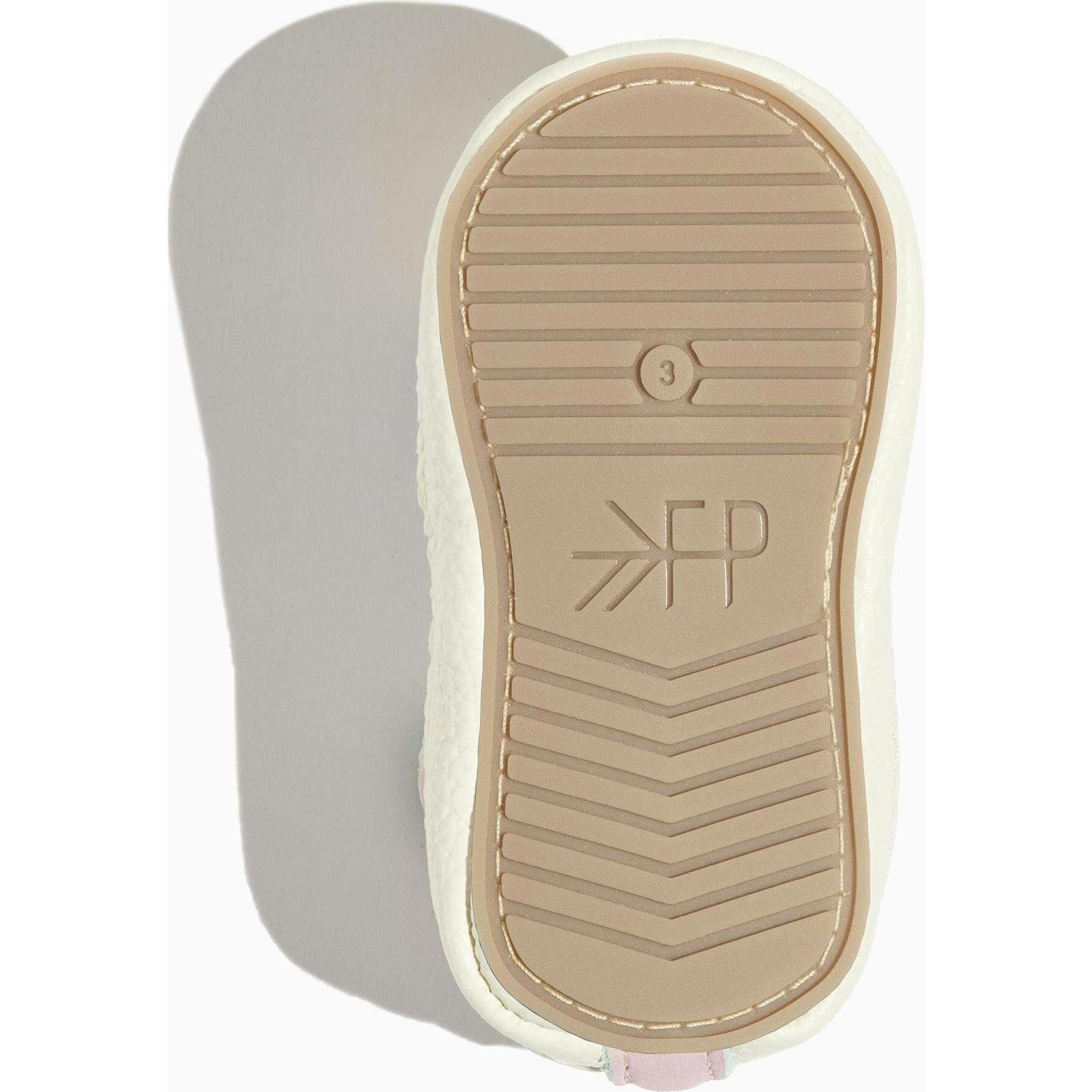 Petal Pink Check Slip On Baby Shoe