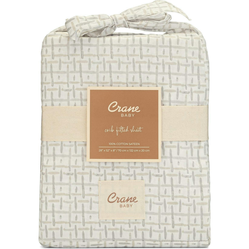Cove Fitted Crib Sheet (Hashtag)