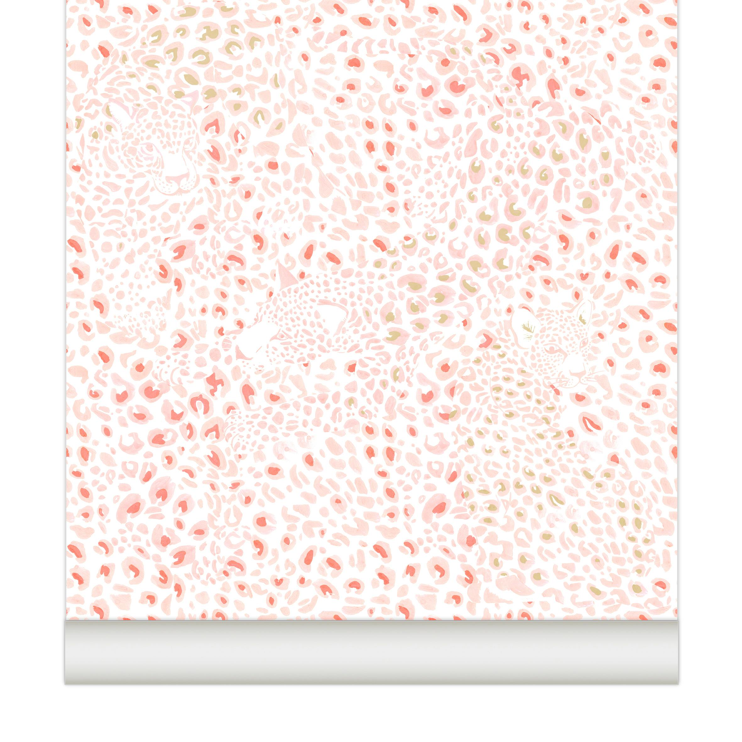Papier peint CHEETAH coloris Grenadine