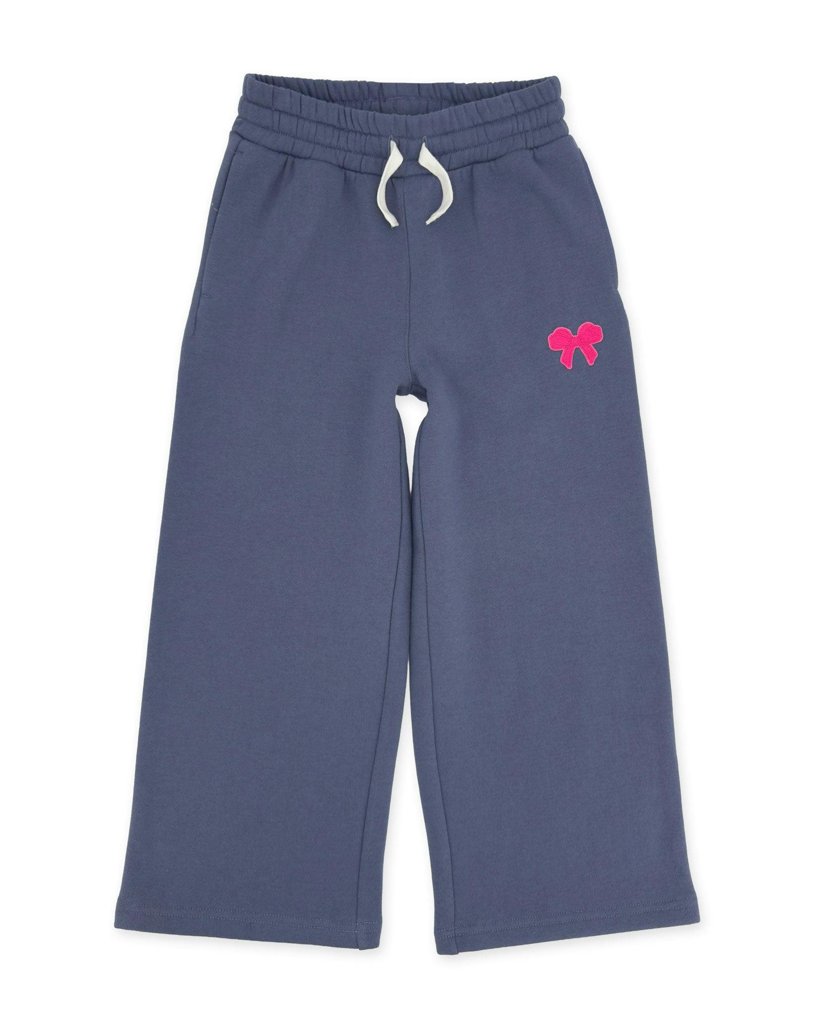 Bow Sweatpant - Crown Blue Fleece