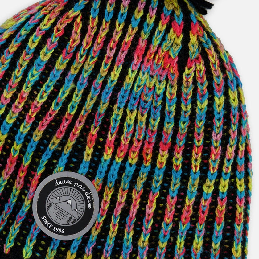 Lined Peruvian Knit Pompom Hat