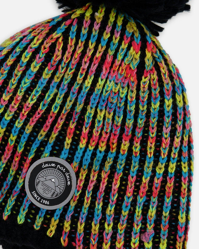 Lined Peruvian Knit Pompom Hat