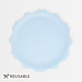 Blue Decorative Edge Compostable Side Plates