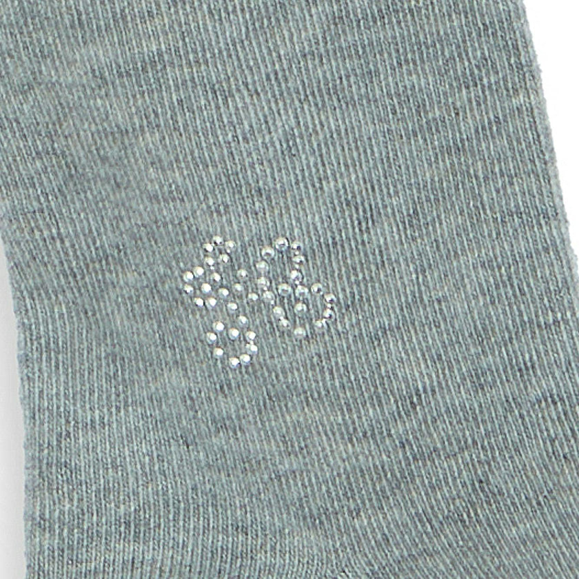 TARTINE ET CHOCOLAT Embellished Tights - Gris Moyen Chiné