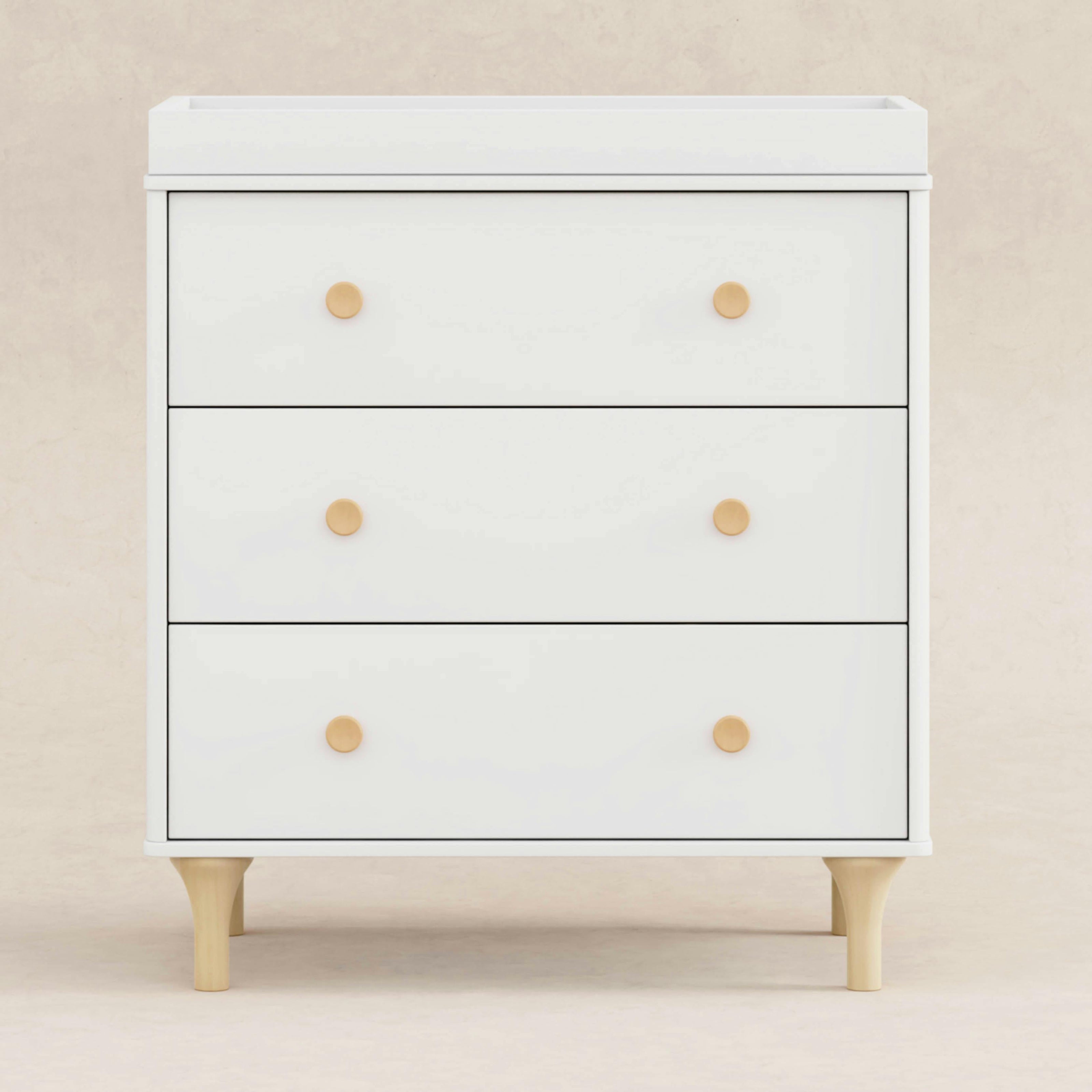 Lolly 3-Drawer Compact Changer Dresser with Removable Changing Tray (34