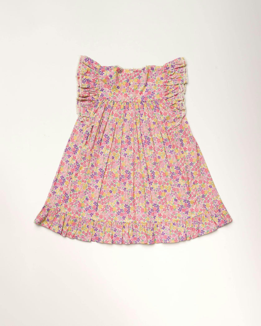 Sita Dress - Emma Floral Purple print