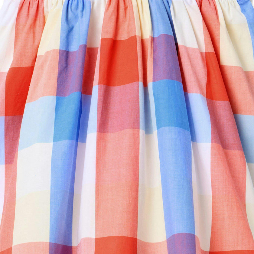 Plaid Halter Dress, multicolor