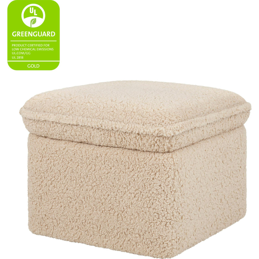 Cali Storage Shearling Ottoman