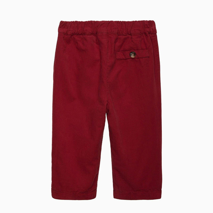 Baby Rafferty Cord Pants in Red