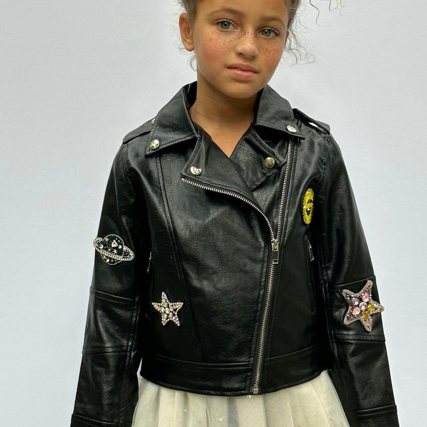 Whatever Beaded Leather Jacket