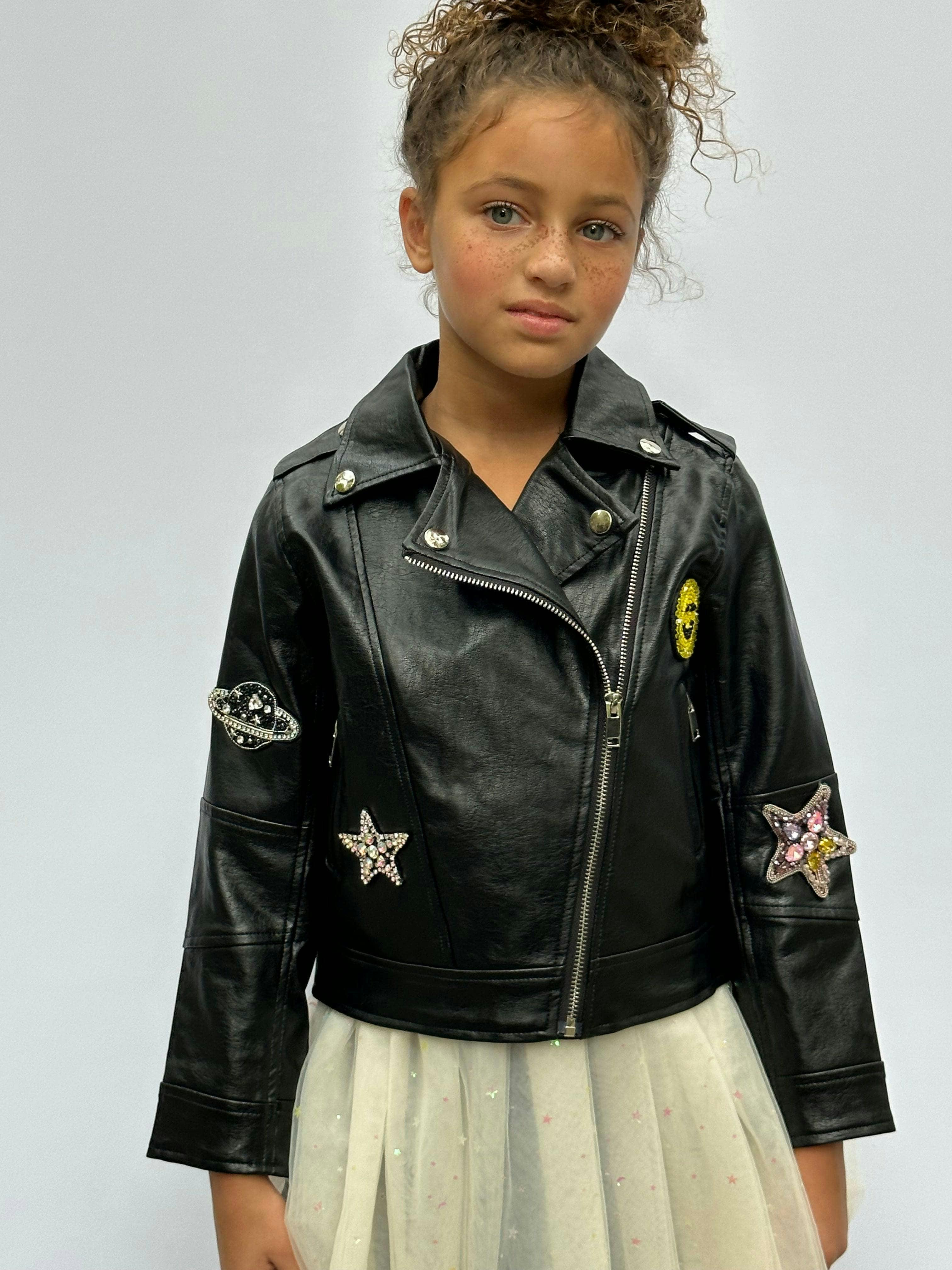 Whatever Beaded Leather Jacket