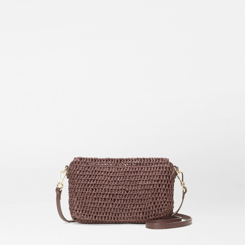 Brown Crochet Crochet Convertible Crossbody