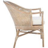 Dustin Rattan Accent Chair with Cushion