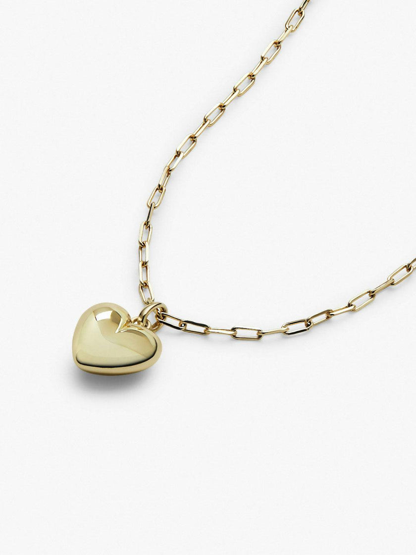 Puffed Heart Necklace - Lev