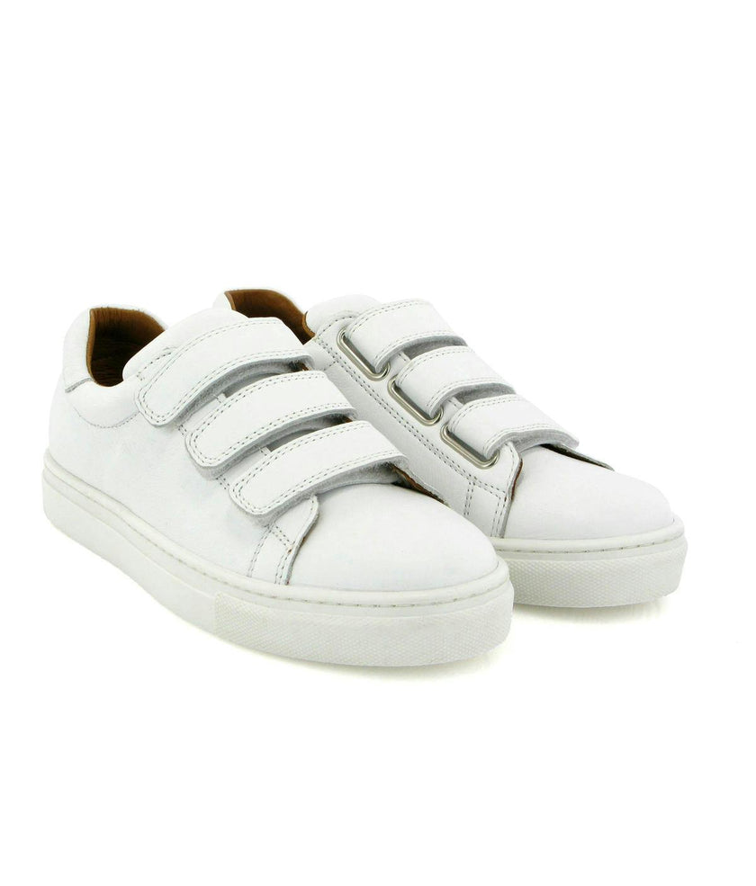3 Straps Sneakers - white smooth