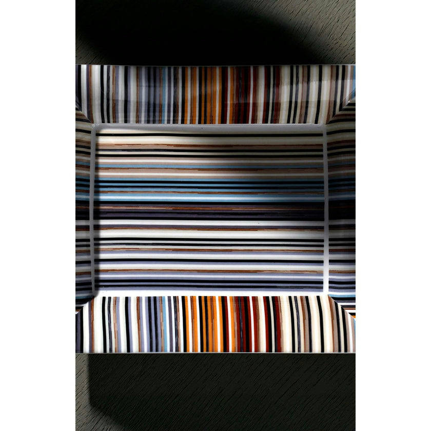 Tray Stripes Rectangular Large In Luxury Box Jenkins 148 8.5" X 6.75"