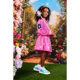 Glinda Sequin Ombre Bomber Hot Pink
