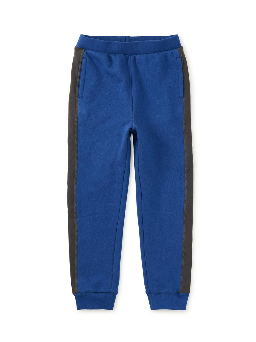 Colorblock Stripe-Out Joggers, Royal