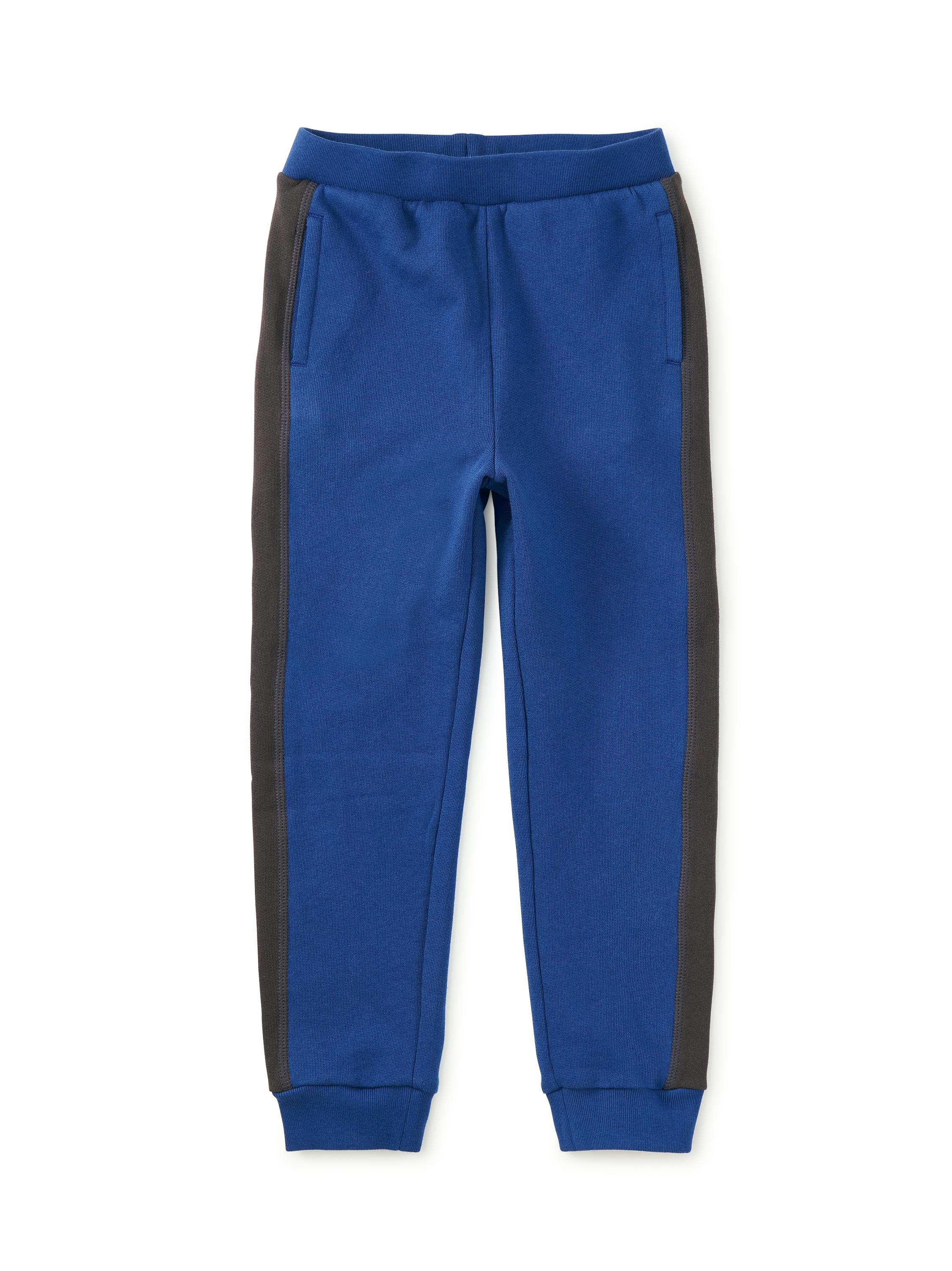 Colorblock Stripe-Out Joggers, Royal