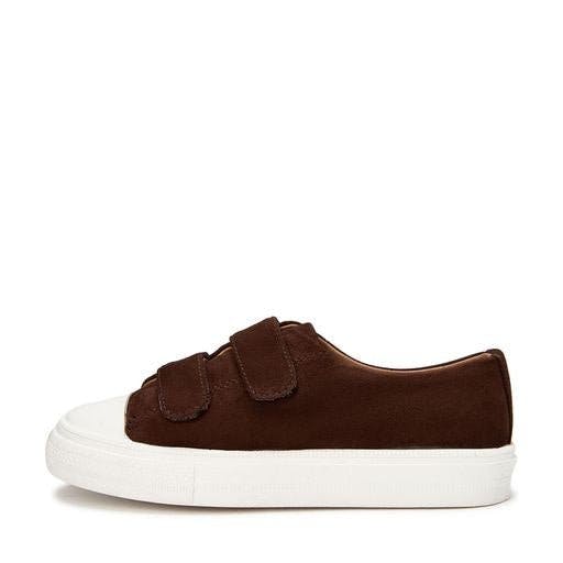 Jessie Double Velcro Strap Suede  Sneakers