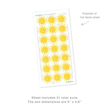 Watercolor Suns • Minis • Peel-and-Stick Wall Decals