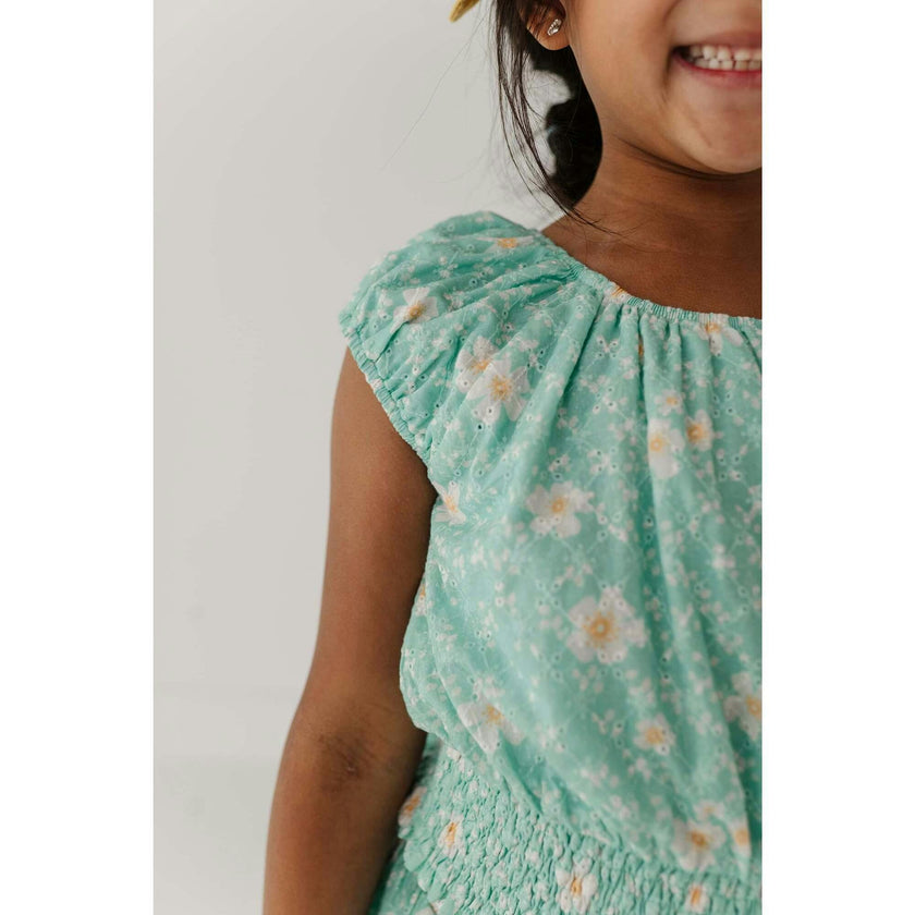 Eyelet Peasant Top