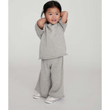 Baby Girls My Boxy Cotton Rolled Edge Wide Leg Pants
