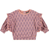 Floral Balloon Sleeved Sweatshirt