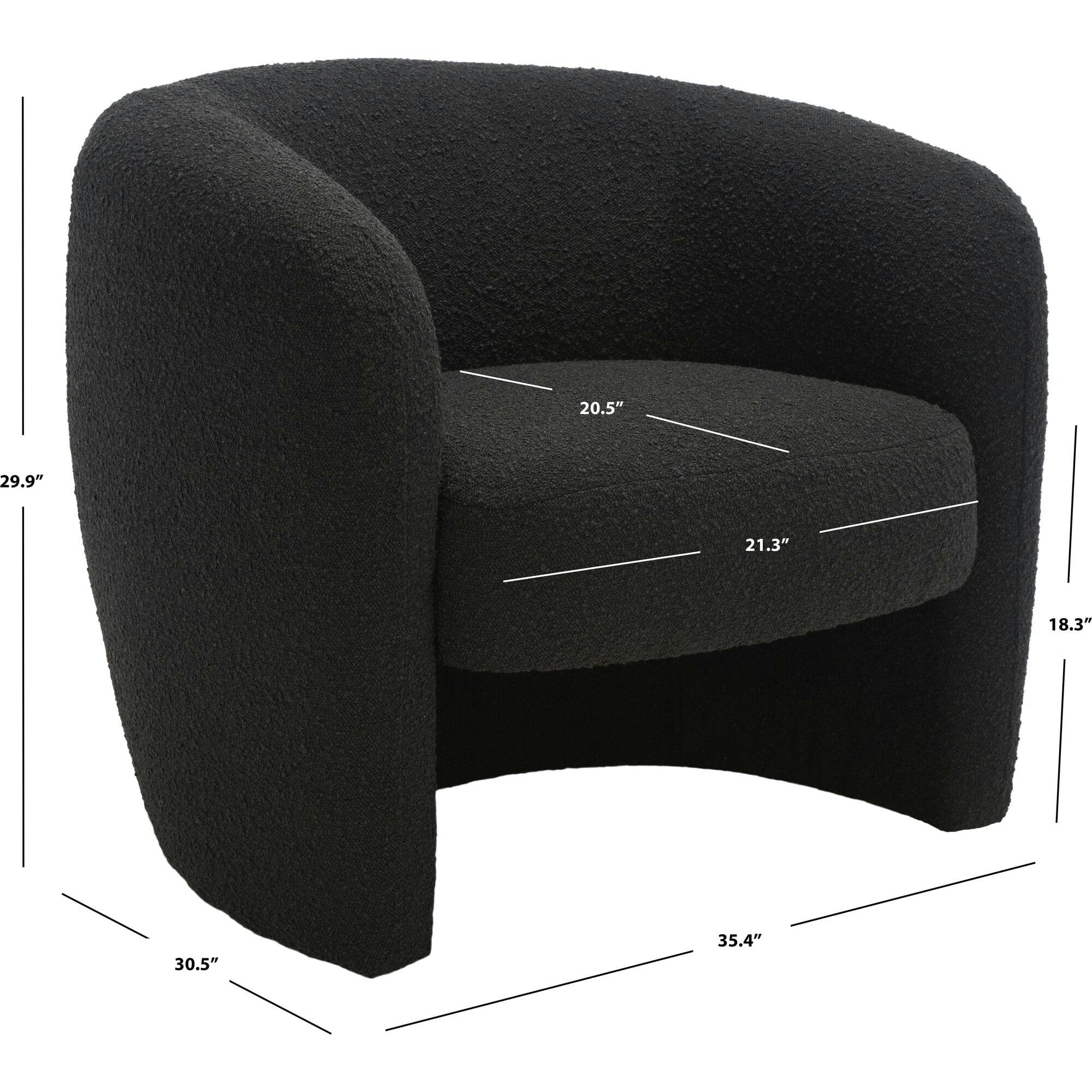 Everly Boucle Barrel Back Accent Chair