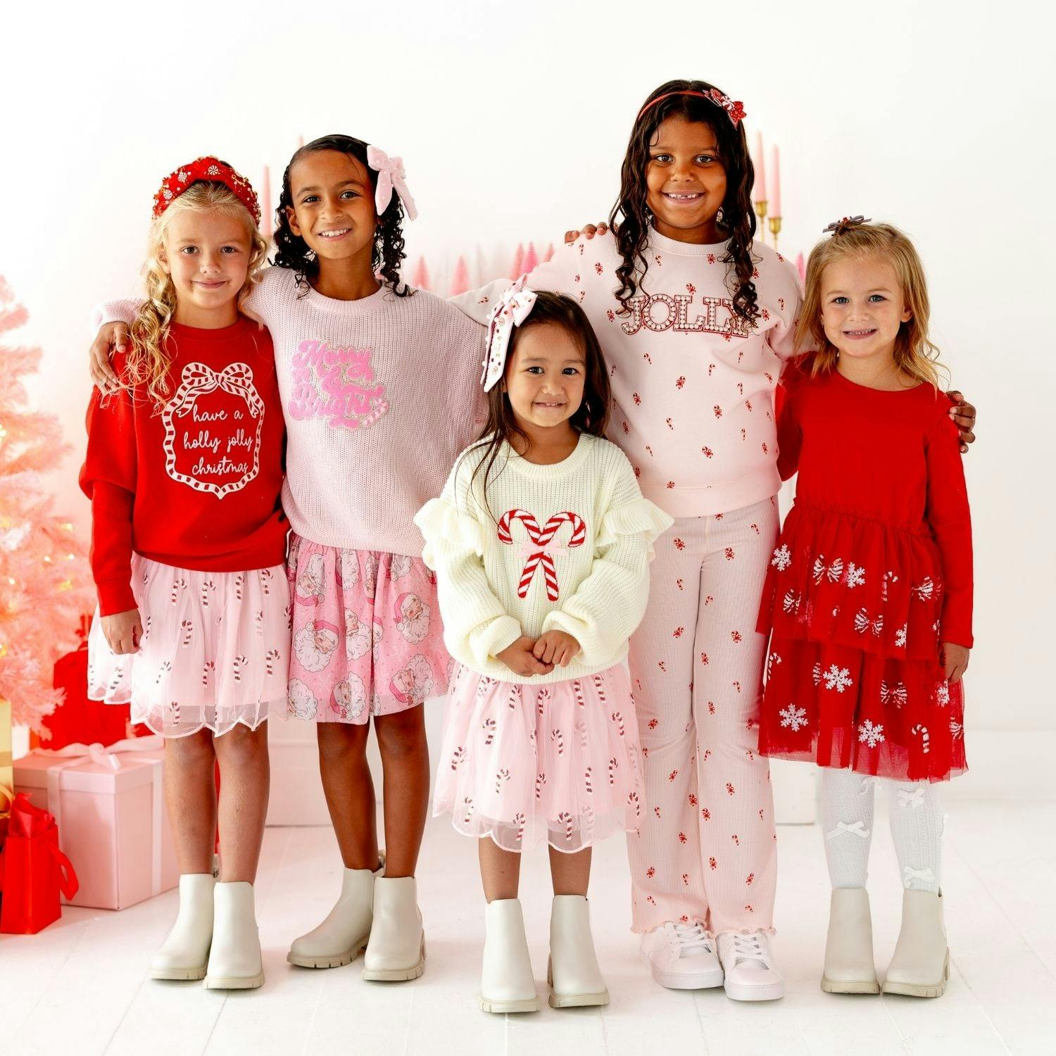 Retro Santa Christmas Tutu Skirt