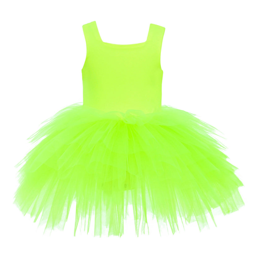 Mimi Tutu Yellow Neon Solid Tutu Dress