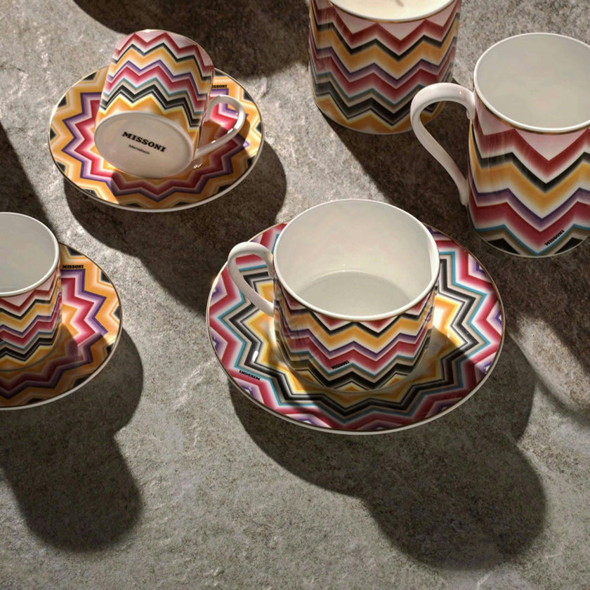 Marrakech Luxury Box Set 6 Pcs. Coffee Cup & Saucer - 6 X H 6