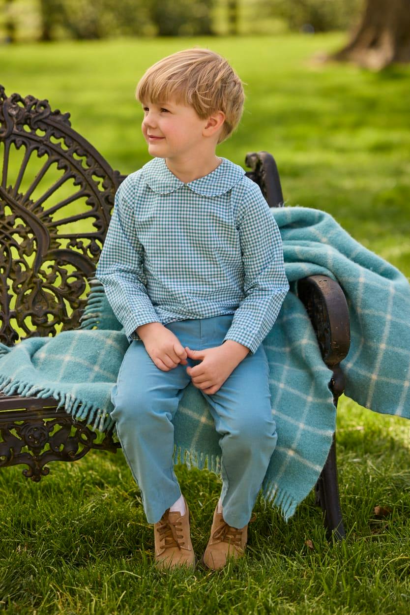 Peter Pan Shirt - Alpine Gingham