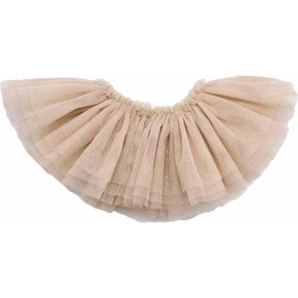Frill Tutu Champ/Gold Over Dark Blush Tulle