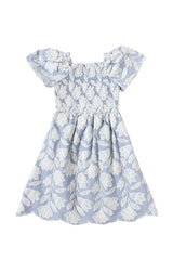Mini Ophelia Dress in Mosaic Embroidery