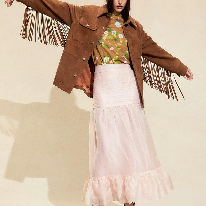 Westward Fringe Suede Jacket