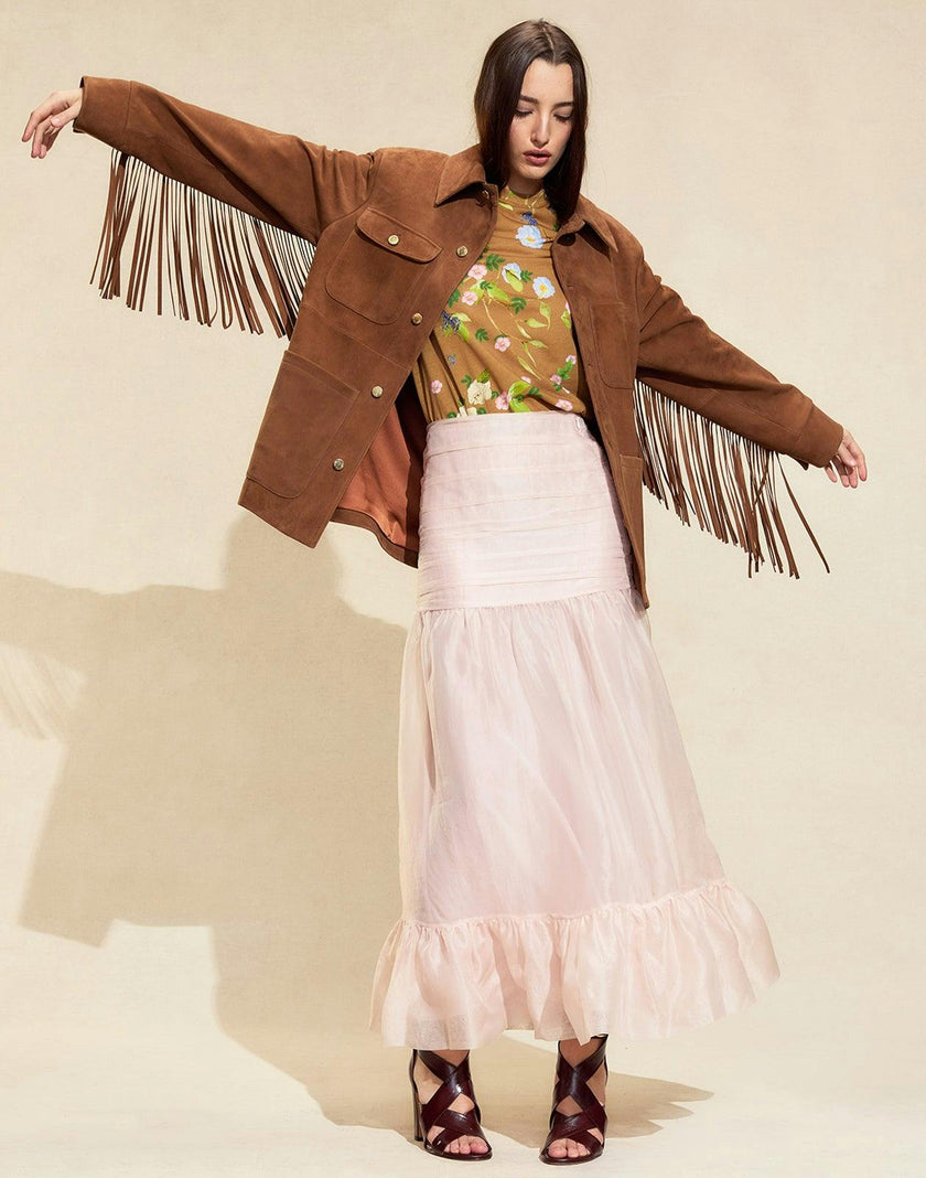 Westward Fringe Suede Jacket