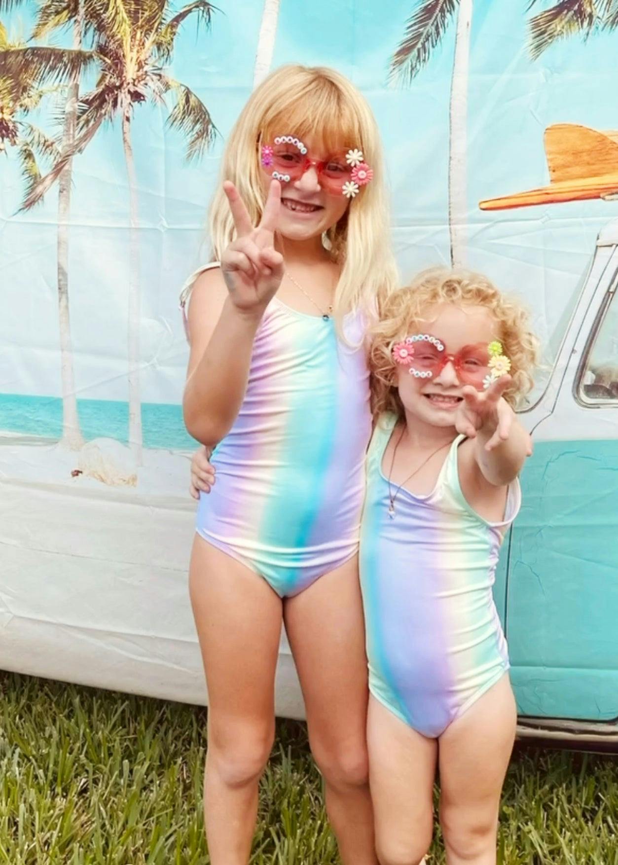 Adjustable Straps Tie-Dye Swimsuit