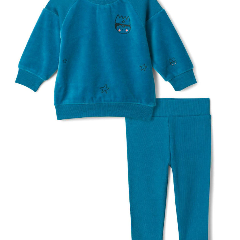 Prince print Set Blue Jay