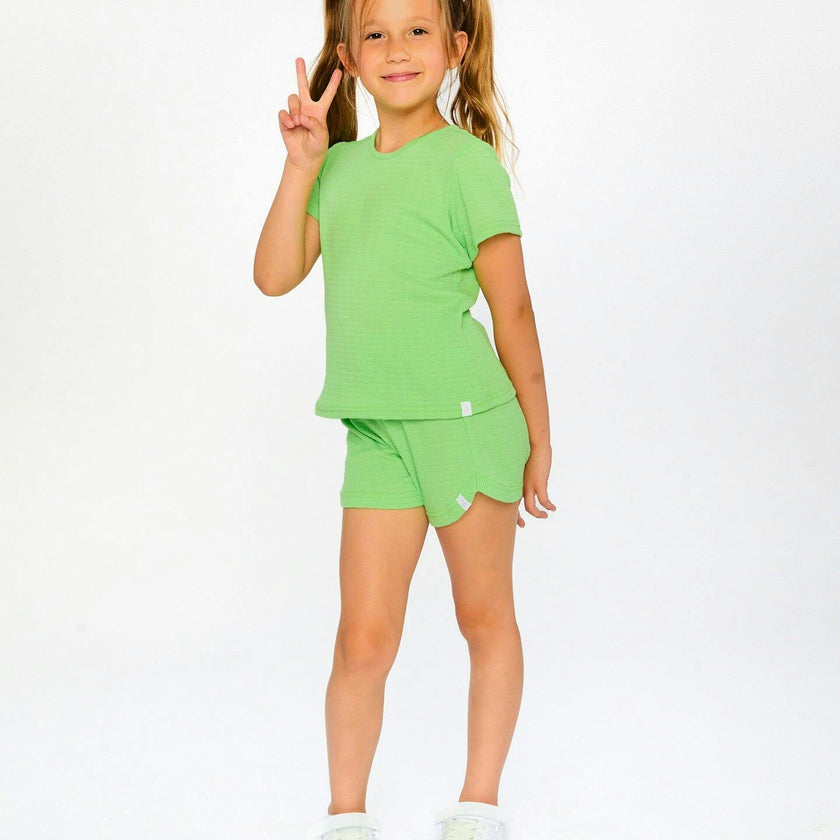 Crinkle Jersey T-Shirt Mint Green
