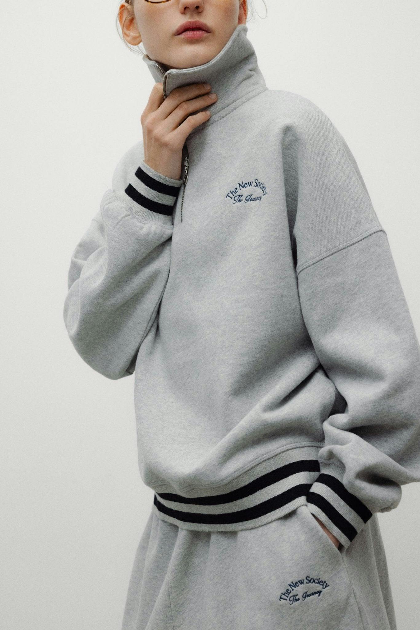Mochi Woman Polo Light Grey Melange