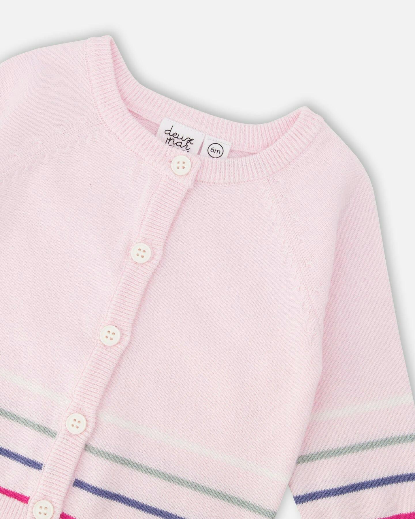 Cotton Knit Button Front Cardigan